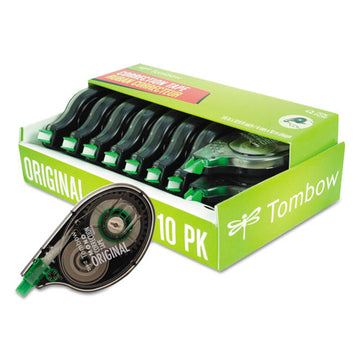 Tombow® Mono Correction Tape, Non-refillable, 1-6" X 394", White Tape, 2-pack freeshipping - TVN Wholesale